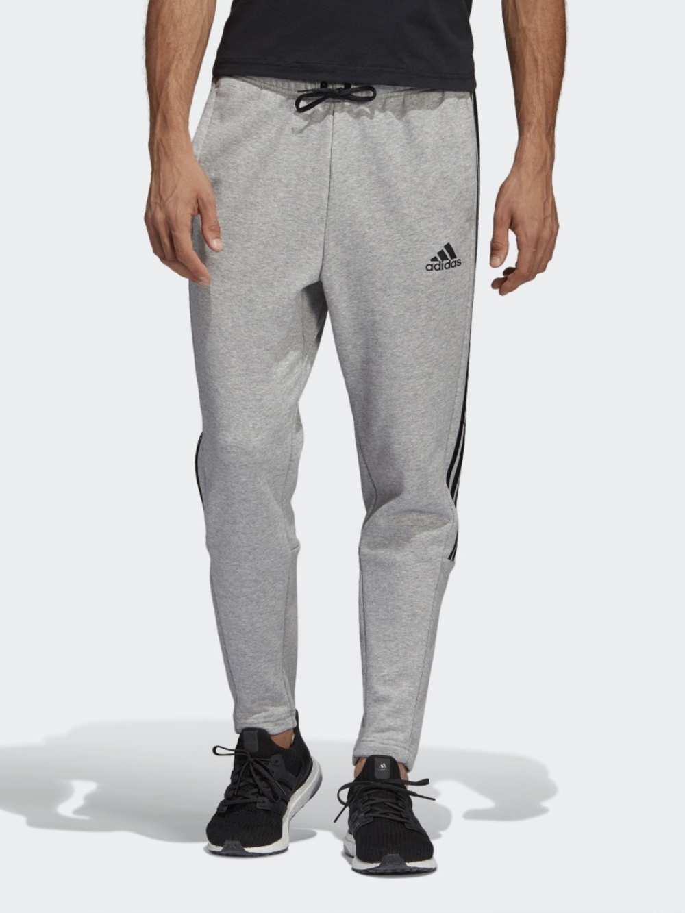 adidas Men's / Unisex Tiro French Terry Jogger Pants In Heather Gray & Black